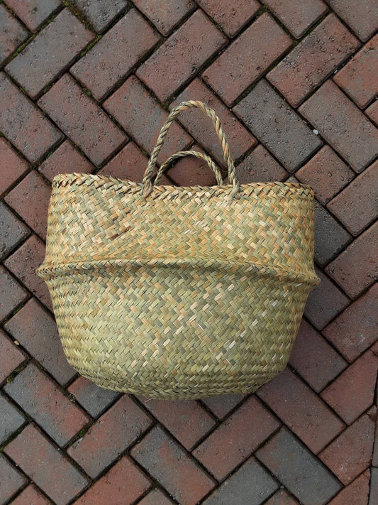Super Large Size Woven Tropical Basket 35cm 45cm