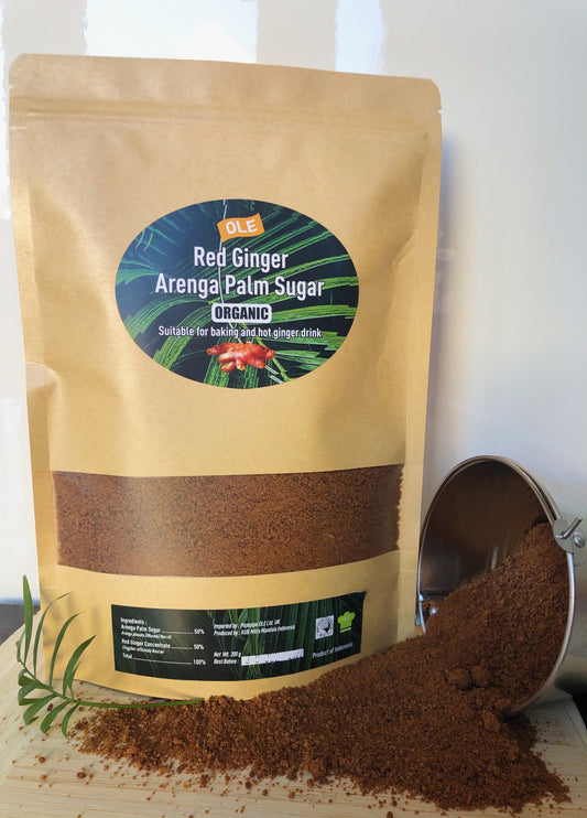 Red Ginger Arenga Palm Sugar Organic 200g