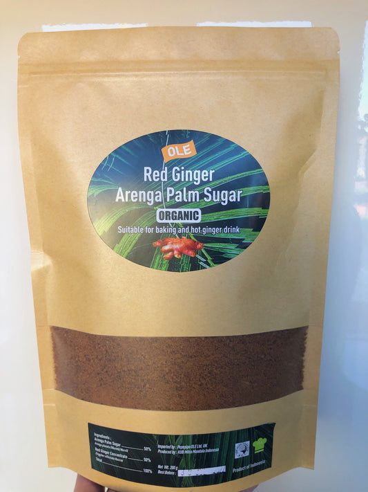 Red Ginger Arenga Palm Sugar Organic 200g