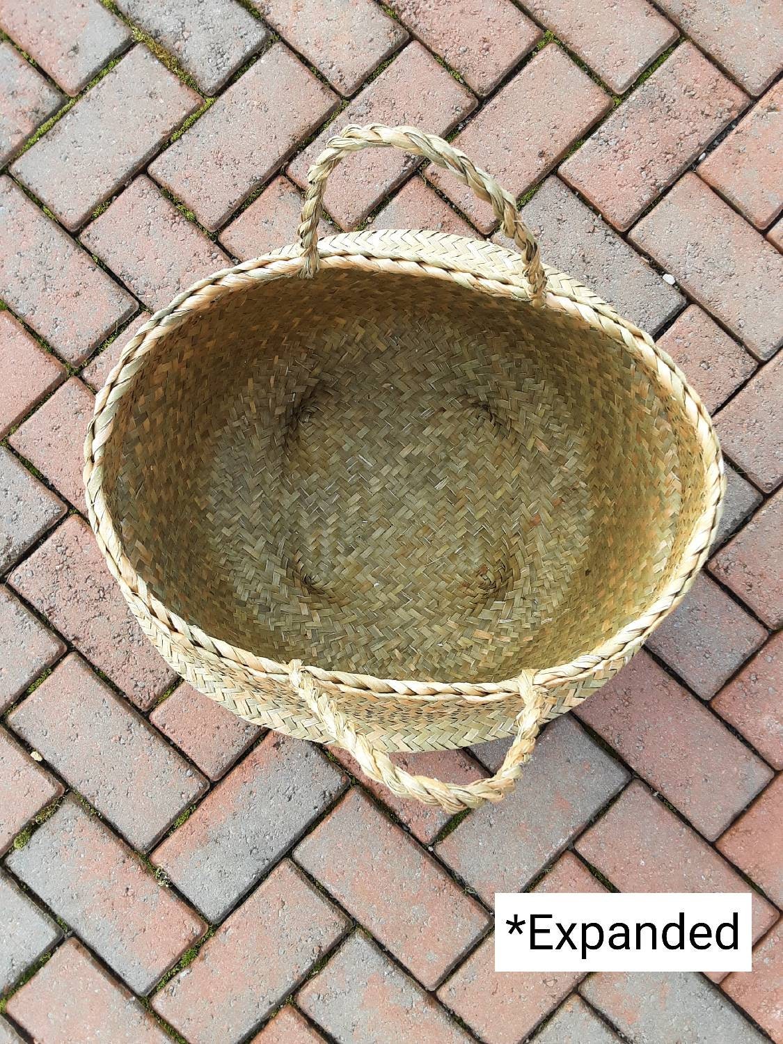 Super Large Size Woven Tropical Basket 35cm 45cm