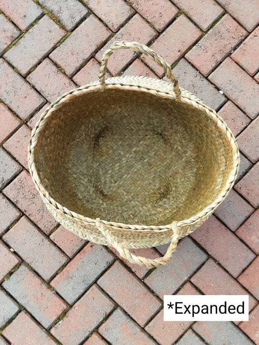 Super Large Size Woven Tropical Basket 35cm 45cm