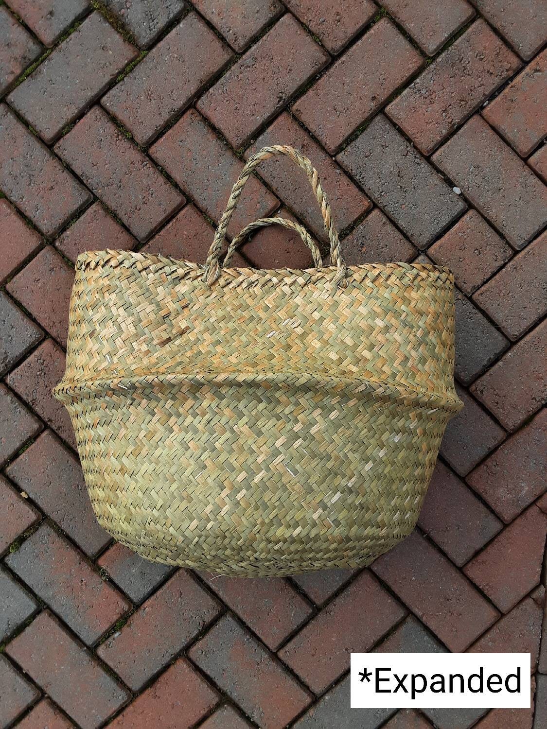 Super Large Size Woven Tropical Basket 35cm 45cm